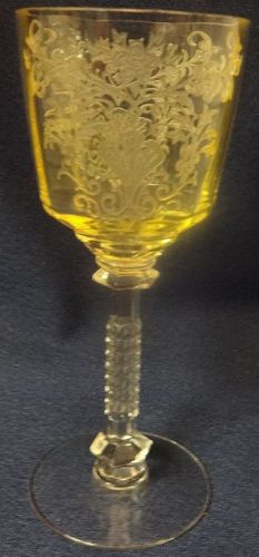 Cordelia Mandarin Wine 5.25" Tiffin Glass Company