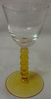 Cordial Crystal Bowl & Amber Stem & Foot 3.75"