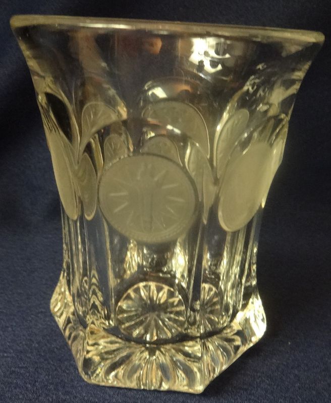 Coin Crystal Water Tumbler Flat 4.25&quot; Fostoria Glass Company