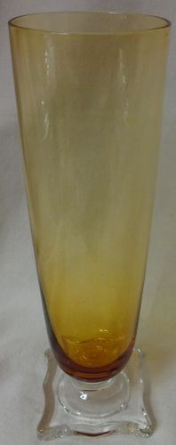 Pilsner Amber 8.5" Seneca Glass Company