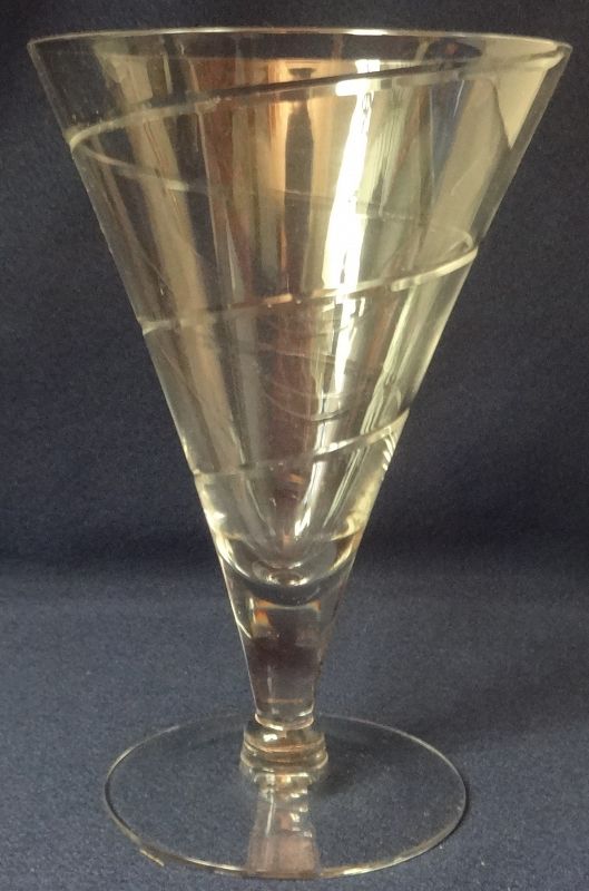 Rondo Crystal Low Goblet 6.5&quot; Cambridge Glass Company