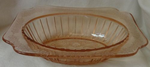 Adam Pink Oval Bowl 10" Jeannette Glass Company