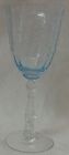 Navarre Blue Water Goblet 7.5" 10 oz Fostoria Glass Company