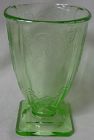 Lorain Green Tumbler 4.75" 9 oz Indiana Glass Company