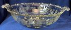 Gazebo Crystal Bowl 9" Handled #555 Paden City Glass Company