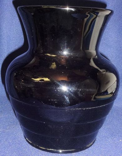 Regina Ebony Vase 6.5" Paden City Glass Company
