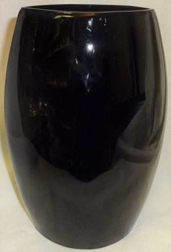 Vase Ebony Elliptical 8.25" Paden City Glass Company