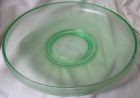 Stretch Glass Shallow Bowl 11" Green #647