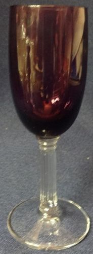 Neo Classic Burgundy Brandy 4" 1 oz Fostoria Glass Company