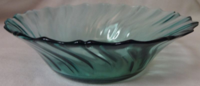 Swirl Ultramarine Bowl 5.5&quot; Jeannette Glass Company