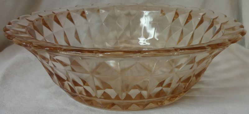Windsor Pink Bowl 8.5&quot; Jeannette Glass Company