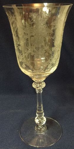 Orchid Crystal Water Goblet 5.25" 10 oz Heisey Glass Company