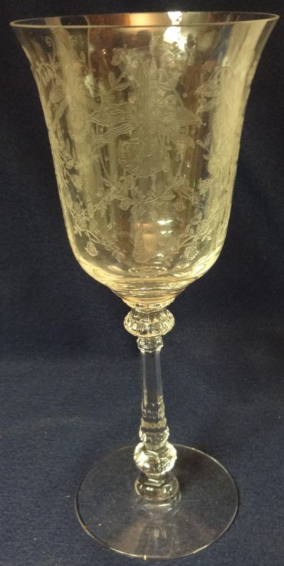 Orchid Crystal Water Goblet 5.25&quot; 10 oz Heisey Glass Company