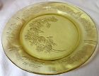 Sharon Amber Dinner Plate 9.5" Federal Glass Company