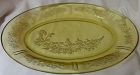 Sharon Amber Platter 12.5" Oval Federal Glass Company