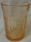 Sharon Pink Water Tumbler Thick 4 1/8" Federal Glass Company