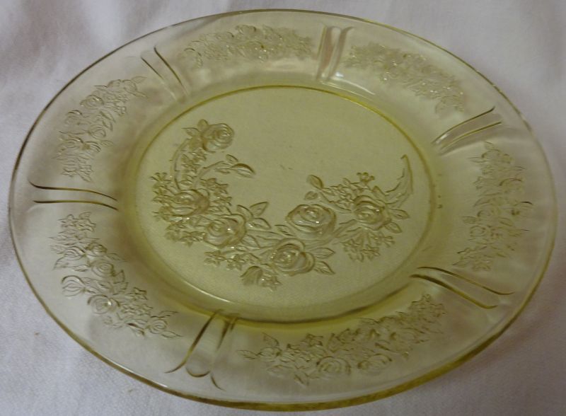 Sharon Amber Salad Plate 7.5&quot; Federal Glass Company