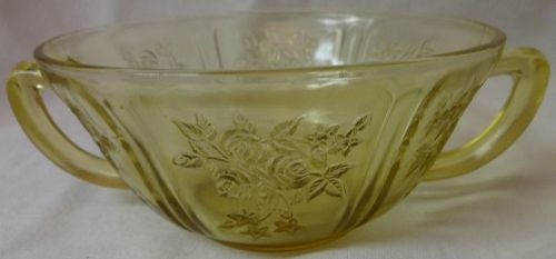 Sharon Amber Creamsoup 5" Federal Glass Company