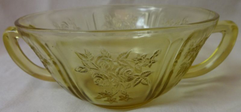 Sharon Amber Creamsoup 5&quot; Federal Glass Company