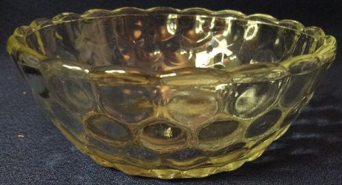 Bubble Crystal Fruit Bowl 4.5" Anchor Hocking Glass Company