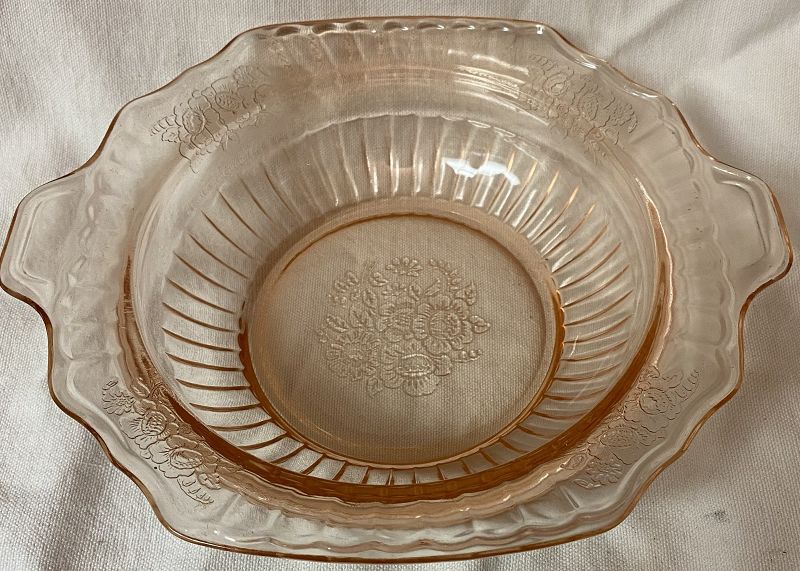 Mayfair Pink Vegetable Bowl 7&quot; Hocking Glass Company