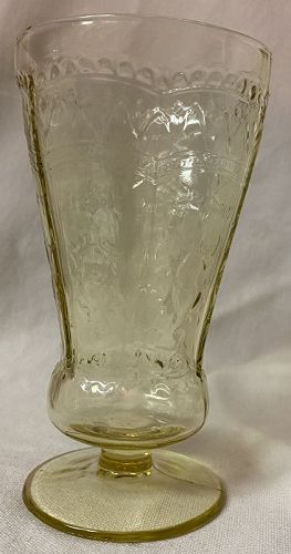Patrician Tumbler Footed 5.5" 8 oz Federal Glass Company