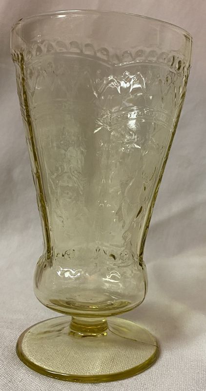 Patrician Tumbler Footed 5.5&quot; 8 oz Federal Glass Company