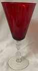 Plantation Spanish Red Goblets 9 oz Morgantown Glass
