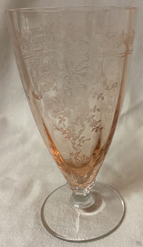 June Rose Parfait 5.25&quot; 6 oz Fostoria Glass Company