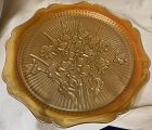 Iris Iridescent Sandwich Plate 12" Jeannette Glass Company