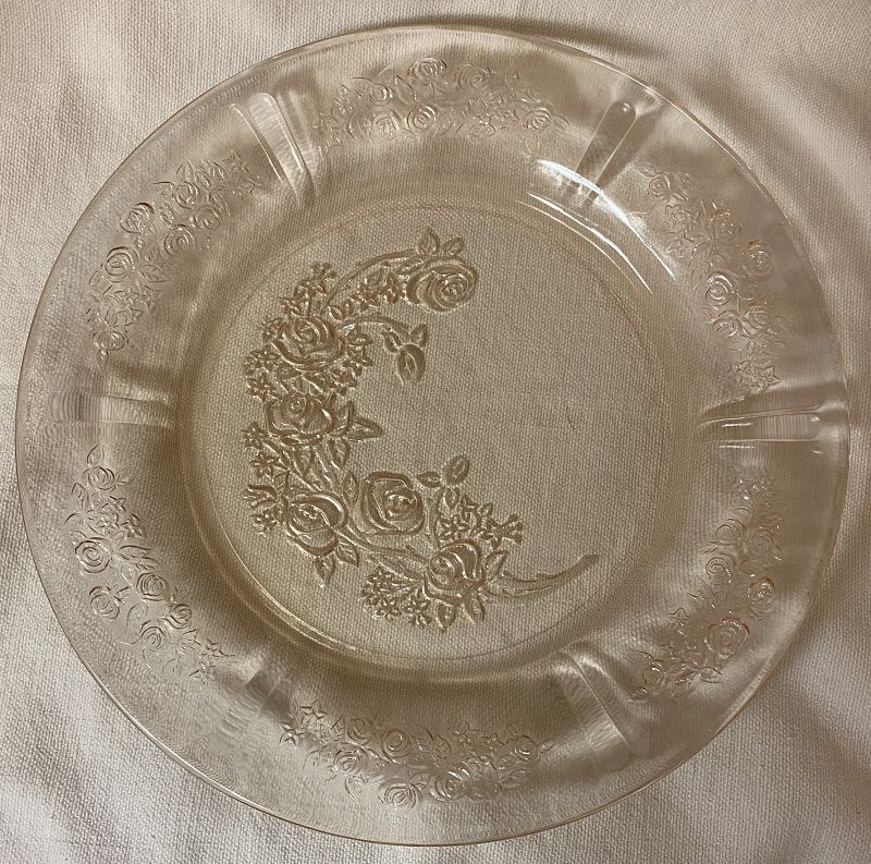 Sharon Pink Salad Plate 7.5&quot; Federal Glass Company