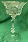 Rose Point Crystal 3500 Tall Sherbet 6 3/8" Cambridge Glass Company