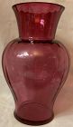 Vase 11.25" Cranberry Pilgrim Glass Company