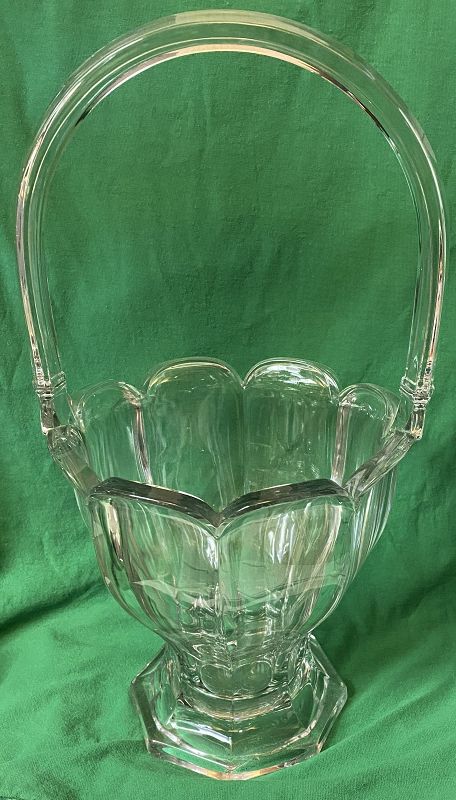 Colonial Crystal Basket 15&quot; Heisey Glass Company