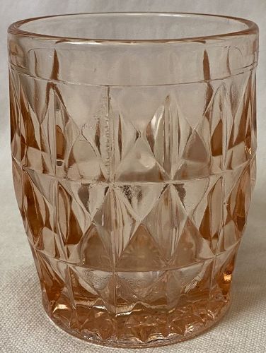 Windsor Pink Juice Tumbler 3.25" 5 oz Jeannette Glass Company