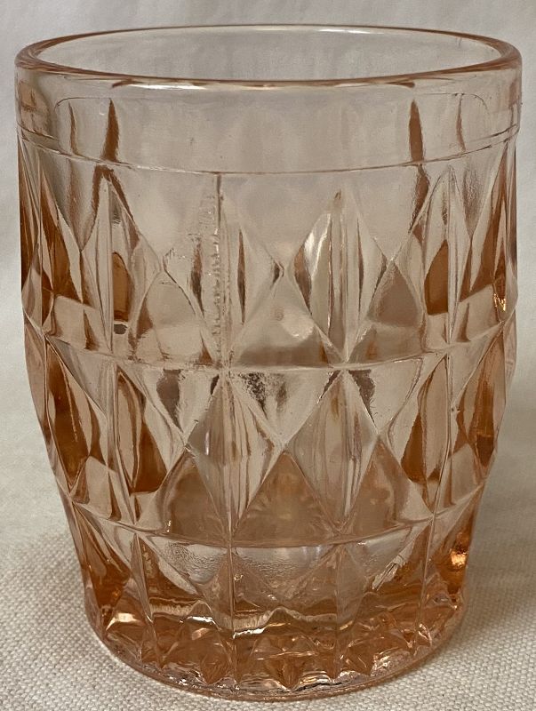 Windsor Pink Juice Tumbler 3.25&quot; 5 oz Jeannette Glass Company