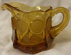 Coin Amber Creamer Fostoria Glass Company