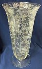 Rose Point Crystal Vase 13" #279 Cambridge Glass Company
