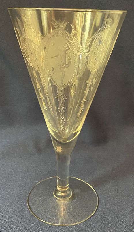 Classic Crystal Water Goblet 7.25&quot; 9 oz Tiffin Glass Company