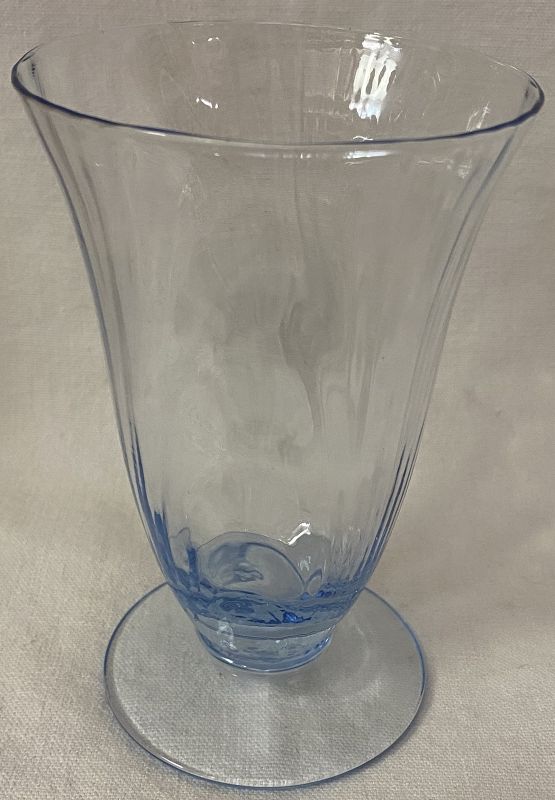 Caprice Moonlight Blue Footed Tumbler 5&quot; 10 oz Cambridge Glass