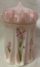 Rosalene Covered Jar 6.5" in Box Signed J Cutshaw Fenton Art Glass