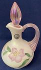 95th Anniversary Cruet Pink Flower L Everson Fenton Glass