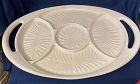 Shell Pink Tray oval 5 Part 15.75 x 11"