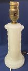 G34 White Moonstone 11.5" Electric Table Lamp Aladdin Mantle Lamp