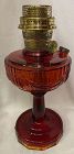 Tall Lincoln Drape Red Oil Lamp Aladdin Mantle Lamp Company