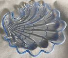 Sanibel Blue Opalescent Salad Plate 9" Duncan Miller Glass