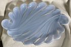 Sanibel Blue Opalescent Celery Tray 9" Duncan Miller