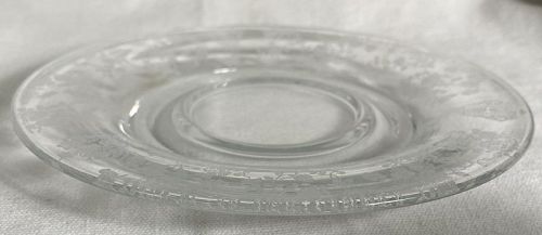 Rose Point Crystal Mayonnaise Underline 6.25" Cambridge Glass