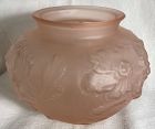 Poppy Vase Pink Satin 5" Tiffin Glass Company
