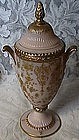 Cambridge Rose Point Crown Tuscan Gold Encrusted Urn